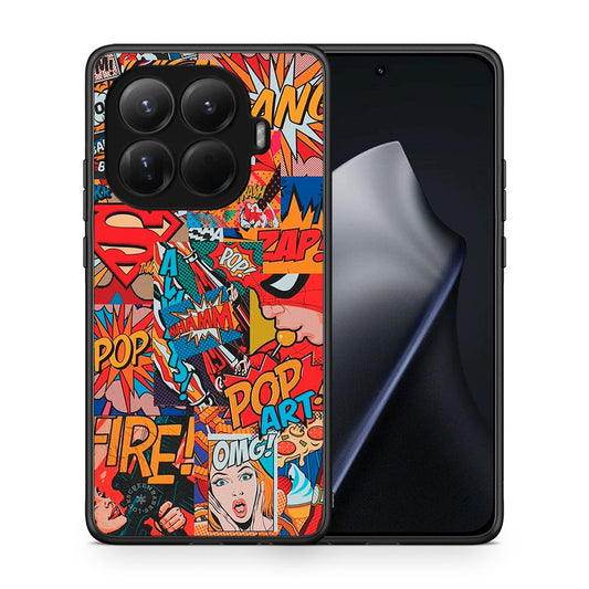 Θήκη Xiaomi 15T Pro PopArt OMG από τη Smartfits με σχέδιο στο πίσω μέρος και μαύρο περίβλημα | Xiaomi 15T Pro PopArt OMG case with colorful back and black bezels