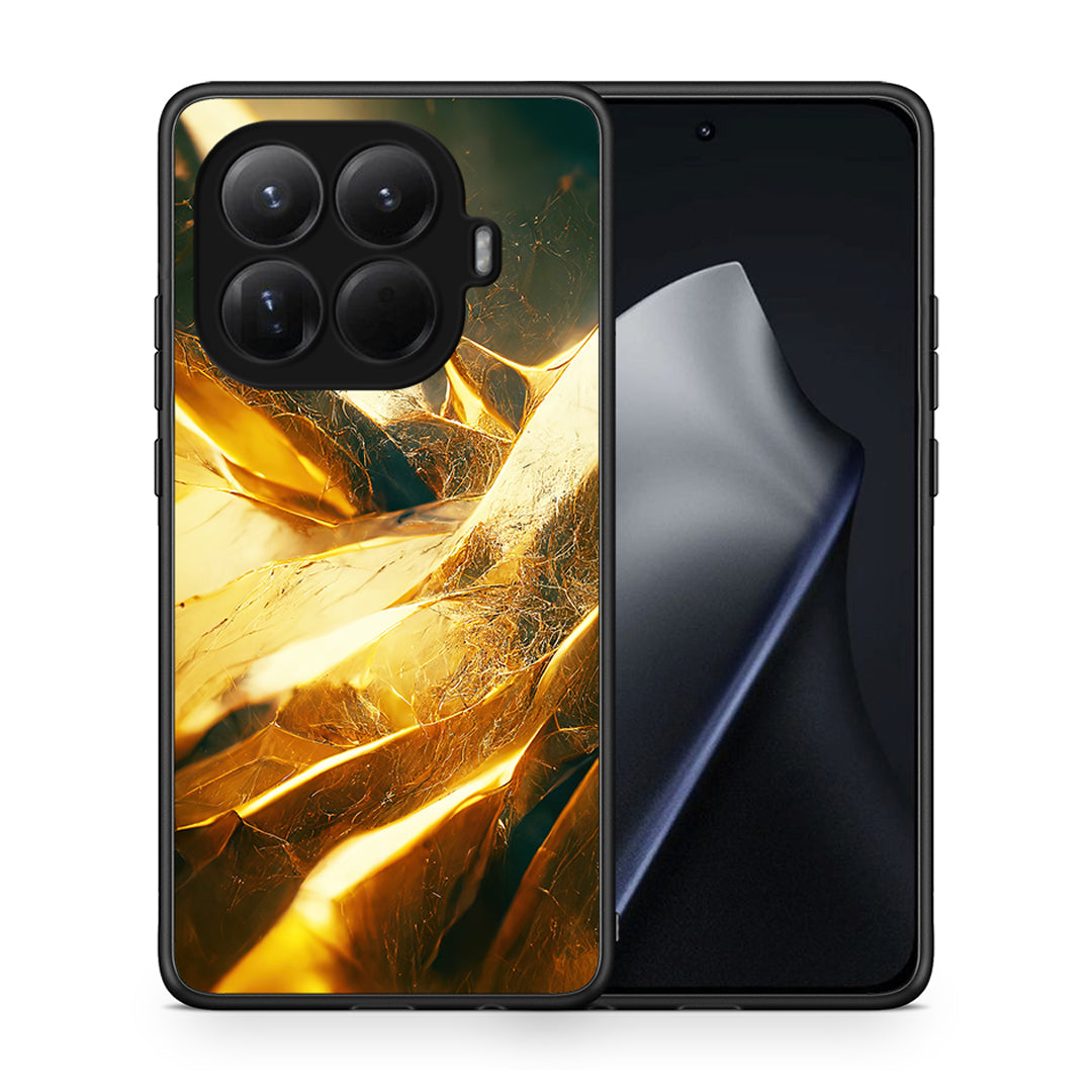 Θήκη Xiaomi 15T Pro Real Gold από τη Smartfits με σχέδιο στο πίσω μέρος και μαύρο περίβλημα | Xiaomi 15T Pro Real Gold case with colorful back and black bezels