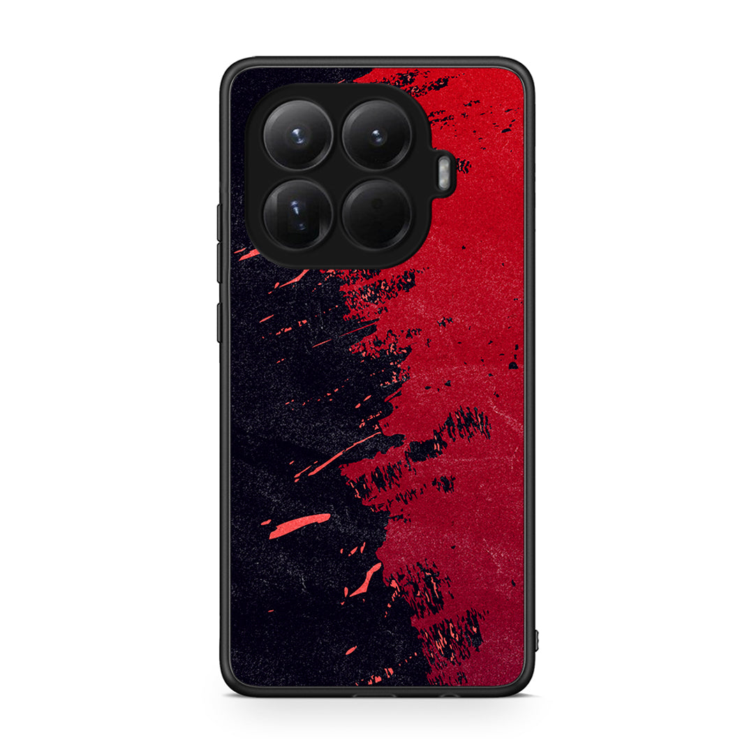 Xiaomi 15T Pro Red Paint Θήκη Αγίου Βαλεντίνου από τη Smartfits με σχέδιο στο πίσω μέρος και μαύρο περίβλημα | Smartphone case with colorful back and black bezels by Smartfits