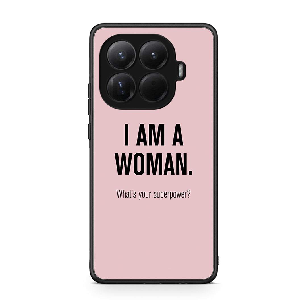 Xiaomi 15T Pro Superpower Woman θήκη από τη Smartfits με σχέδιο στο πίσω μέρος και μαύρο περίβλημα | Smartphone case with colorful back and black bezels by Smartfits