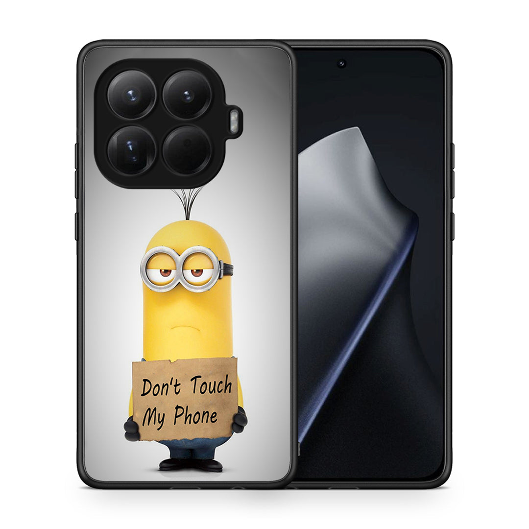 Θήκη Xiaomi 15T Pro Minion Text από τη Smartfits με σχέδιο στο πίσω μέρος και μαύρο περίβλημα | Xiaomi 15T Pro Minion Text case with colorful back and black bezels