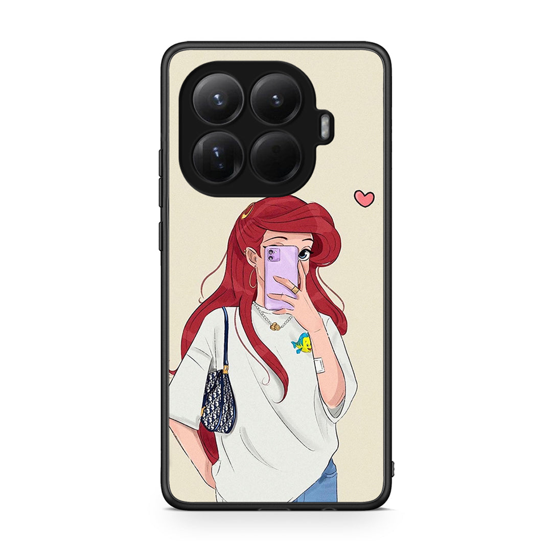 Xiaomi 15T Pro Walking Mermaid Θήκη από τη Smartfits με σχέδιο στο πίσω μέρος και μαύρο περίβλημα | Smartphone case with colorful back and black bezels by Smartfits