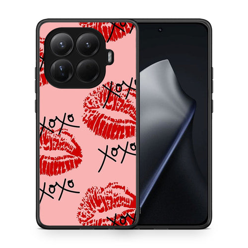 Θήκη Xiaomi 15T Pro XOXO Lips από τη Smartfits με σχέδιο στο πίσω μέρος και μαύρο περίβλημα | Xiaomi 15T Pro XOXO Lips case with colorful back and black bezels