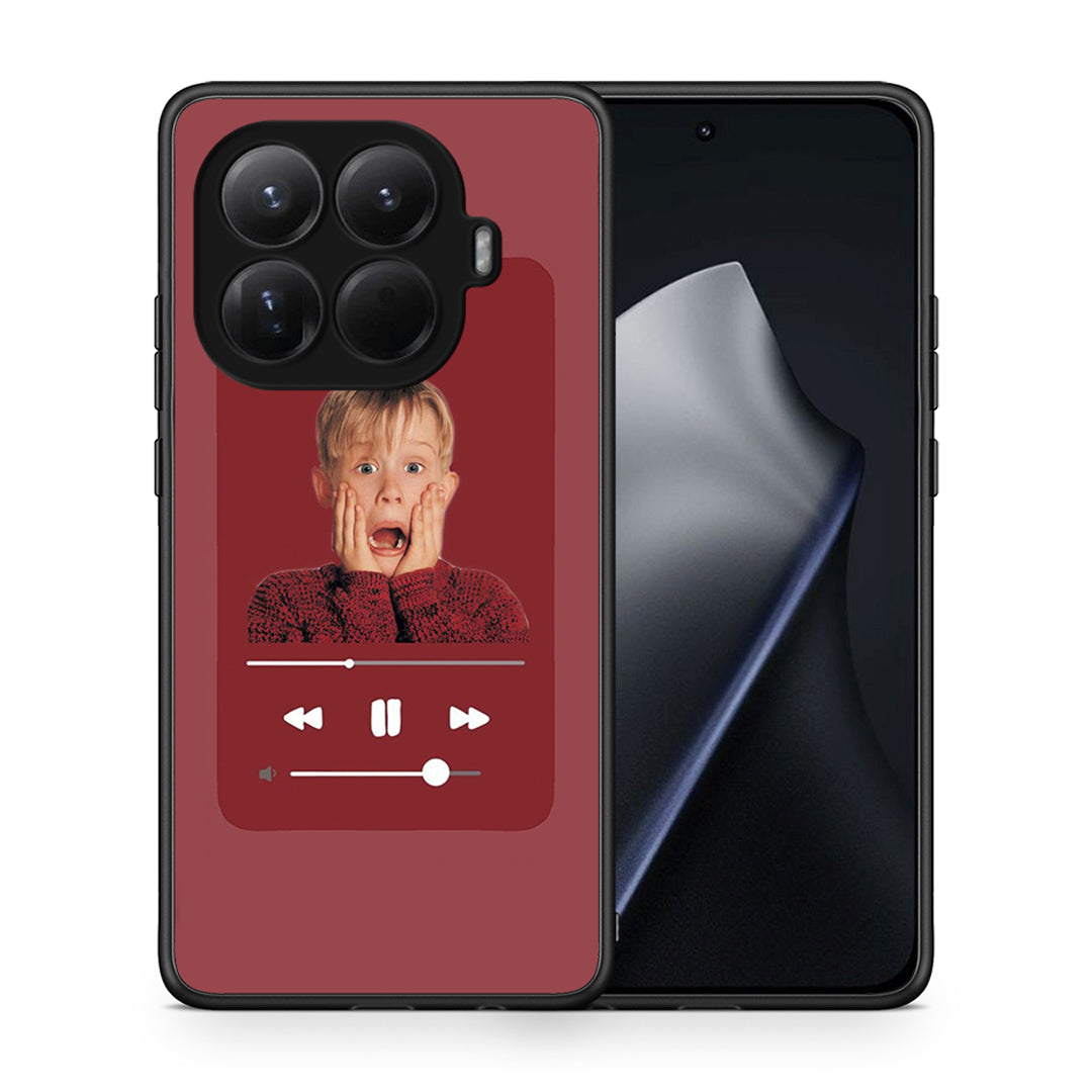 Θήκη Xiaomi 15T Pro Xmas Alone Music από τη Smartfits με σχέδιο στο πίσω μέρος και μαύρο περίβλημα | Xiaomi 15T Pro Xmas Alone Music case with colorful back and black bezels