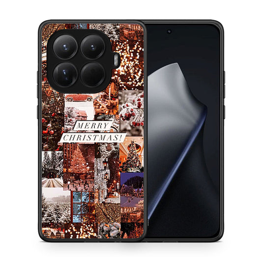 Θήκη Xiaomi 15T Pro Xmas Collage από τη Smartfits με σχέδιο στο πίσω μέρος και μαύρο περίβλημα | Xiaomi 15T Pro Xmas Collage case with colorful back and black bezels