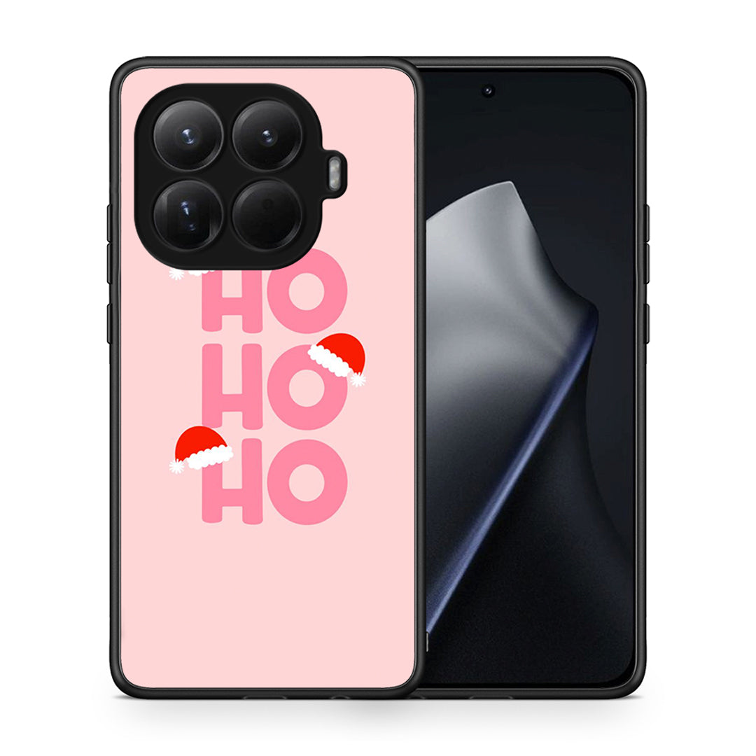 Θήκη Xiaomi 15T Pro Xmas Ho Ho Ho από τη Smartfits με σχέδιο στο πίσω μέρος και μαύρο περίβλημα | Xiaomi 15T Pro Xmas Ho Ho Ho case with colorful back and black bezels