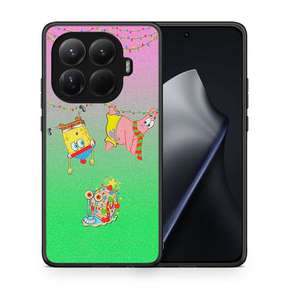 Θήκη Xiaomi 15T Pro Xmas Lights από τη Smartfits με σχέδιο στο πίσω μέρος και μαύρο περίβλημα | Xiaomi 15T Pro Xmas Lights case with colorful back and black bezels