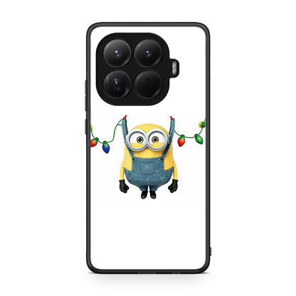 Xiaomi 15T Pro Xmas Minion Lights θήκη από τη Smartfits με σχέδιο στο πίσω μέρος και μαύρο περίβλημα | Smartphone case with colorful back and black bezels by Smartfits