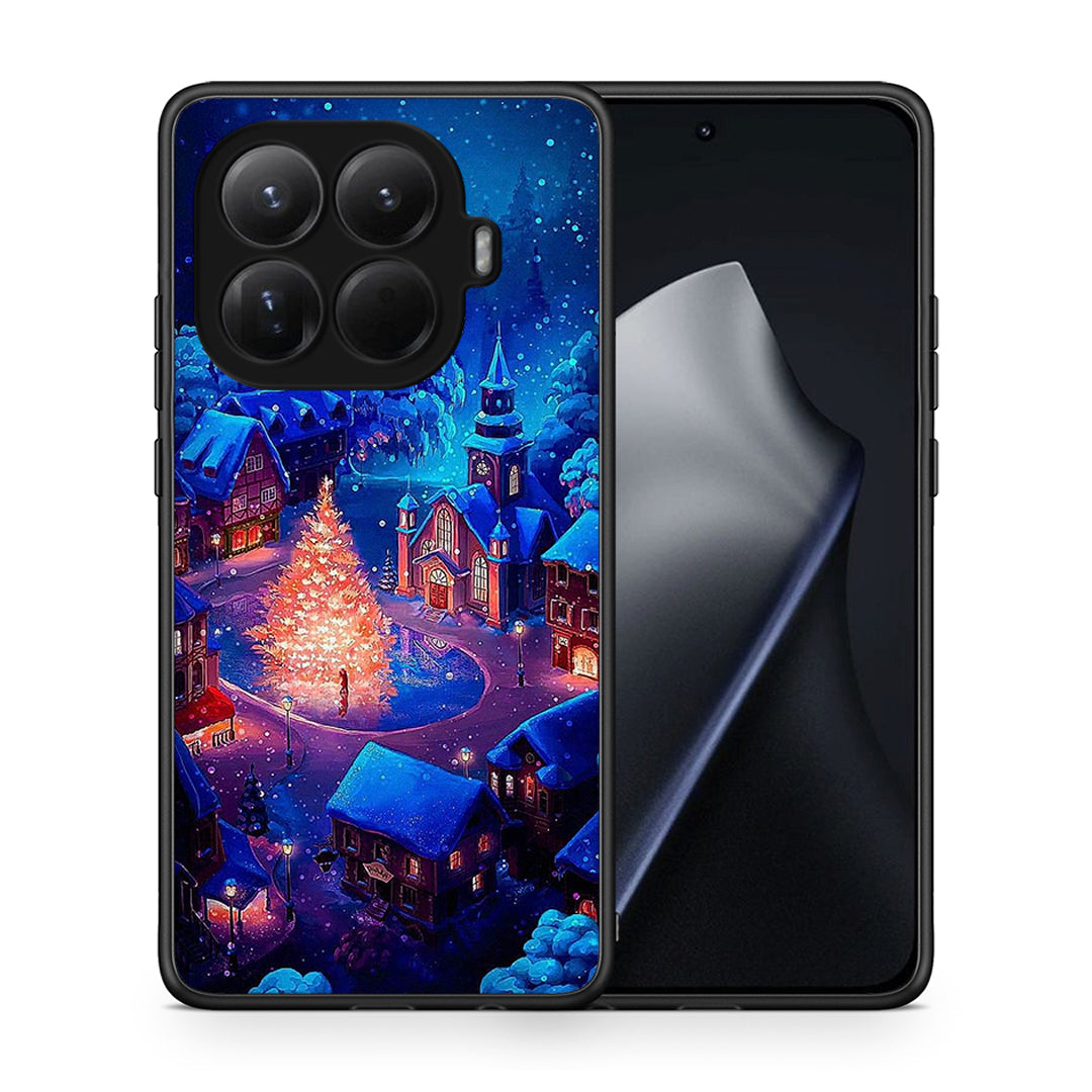 Θήκη Xiaomi 15T Pro Xmas Village από τη Smartfits με σχέδιο στο πίσω μέρος και μαύρο περίβλημα | Xiaomi 15T Pro Xmas Village case with colorful back and black bezels