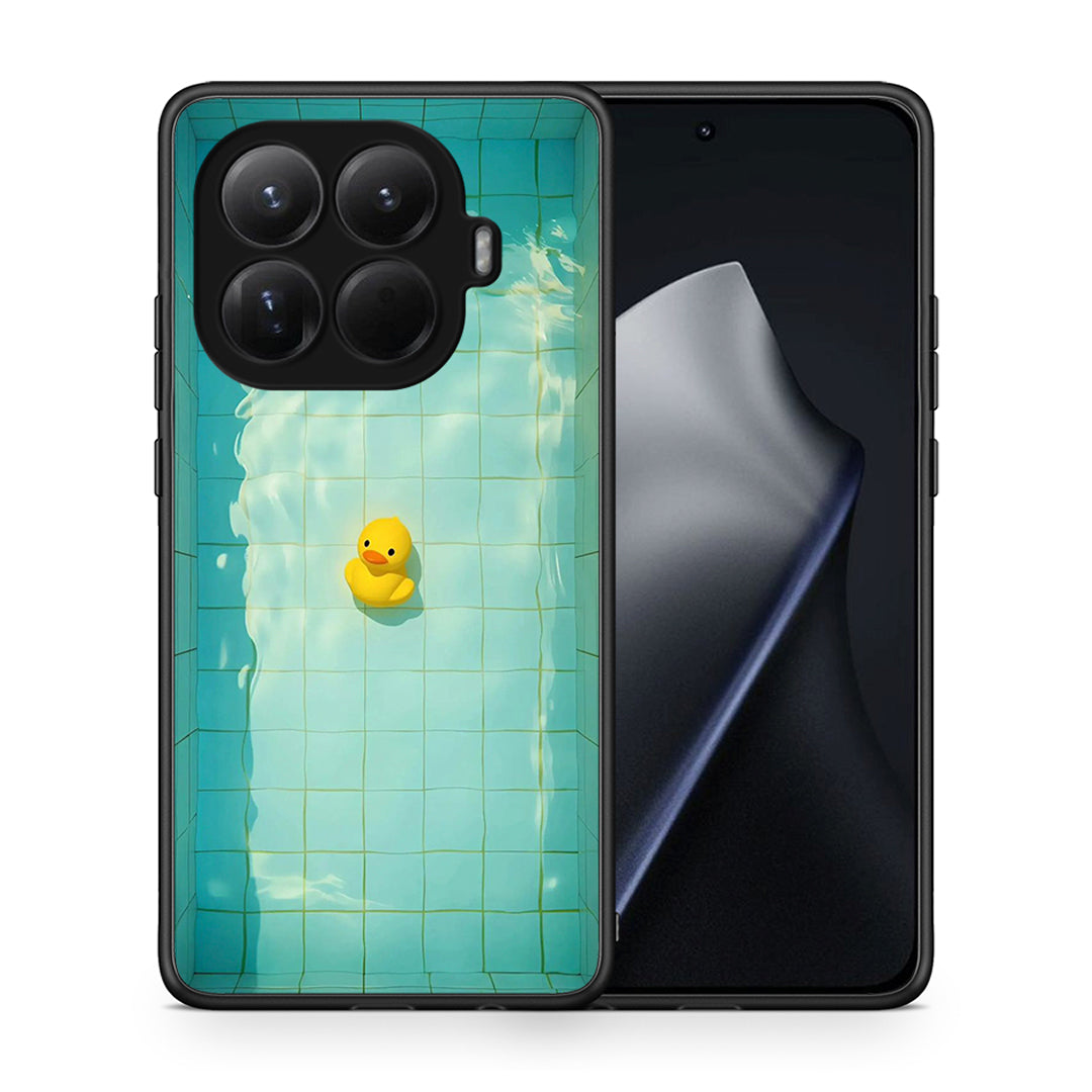 Θήκη Xiaomi 15T Pro Yellow Duck από τη Smartfits με σχέδιο στο πίσω μέρος και μαύρο περίβλημα | Xiaomi 15T Pro Yellow Duck case with colorful back and black bezels