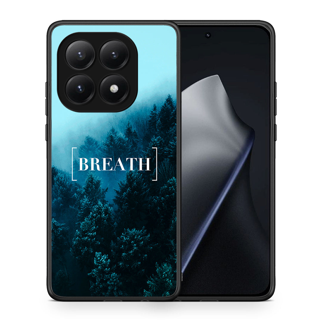 Θήκη Xiaomi 15T Breath Quote από τη Smartfits με σχέδιο στο πίσω μέρος και μαύρο περίβλημα | Xiaomi 15T Breath Quote case with colorful back and black bezels