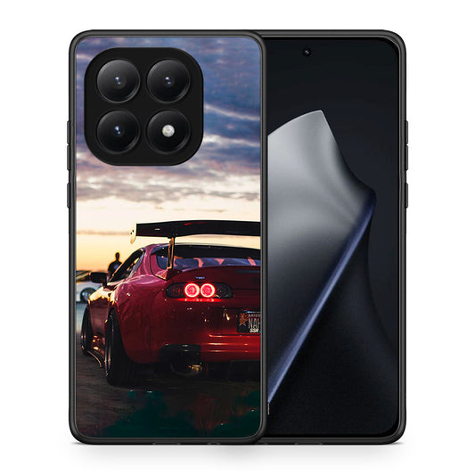 Θήκη Xiaomi 15T Racing Supra από τη Smartfits με σχέδιο στο πίσω μέρος και μαύρο περίβλημα | Xiaomi 15T Racing Supra case with colorful back and black bezels