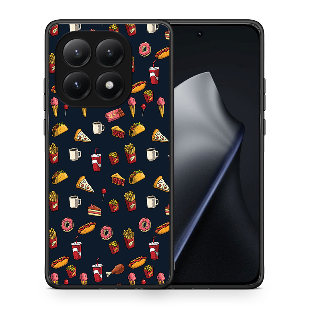 Θήκη Xiaomi 15T Hungry Random από τη Smartfits με σχέδιο στο πίσω μέρος και μαύρο περίβλημα | Xiaomi 15T Hungry Random case with colorful back and black bezels