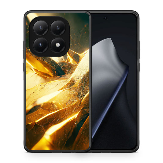 Θήκη Xiaomi 15T Real Gold από τη Smartfits με σχέδιο στο πίσω μέρος και μαύρο περίβλημα | Xiaomi 15T Real Gold case with colorful back and black bezels