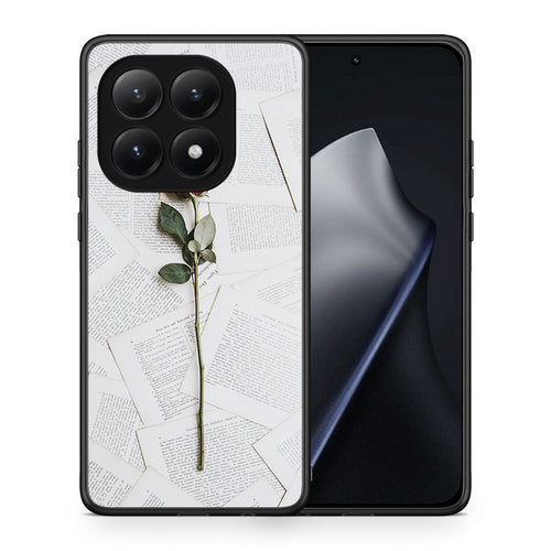 Θήκη Xiaomi 15T Red Rose από τη Smartfits με σχέδιο στο πίσω μέρος και μαύρο περίβλημα | Xiaomi 15T Red Rose case with colorful back and black bezels