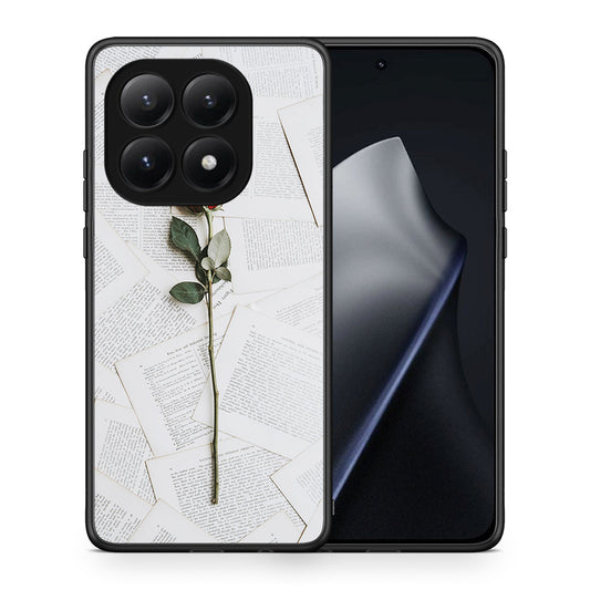 Θήκη Xiaomi 15T Red Rose από τη Smartfits με σχέδιο στο πίσω μέρος και μαύρο περίβλημα | Xiaomi 15T Red Rose case with colorful back and black bezels