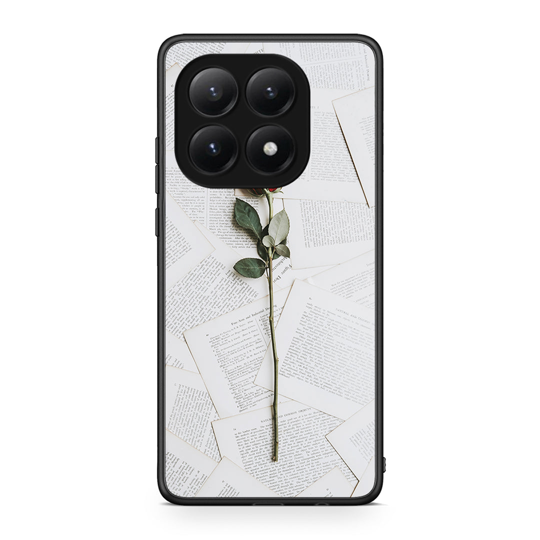 Xiaomi 15T Red Rose θήκη από τη Smartfits με σχέδιο στο πίσω μέρος και μαύρο περίβλημα | Smartphone case with colorful back and black bezels by Smartfits
