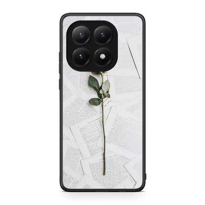 Xiaomi 15T Red Rose θήκη από τη Smartfits με σχέδιο στο πίσω μέρος και μαύρο περίβλημα | Smartphone case with colorful back and black bezels by Smartfits