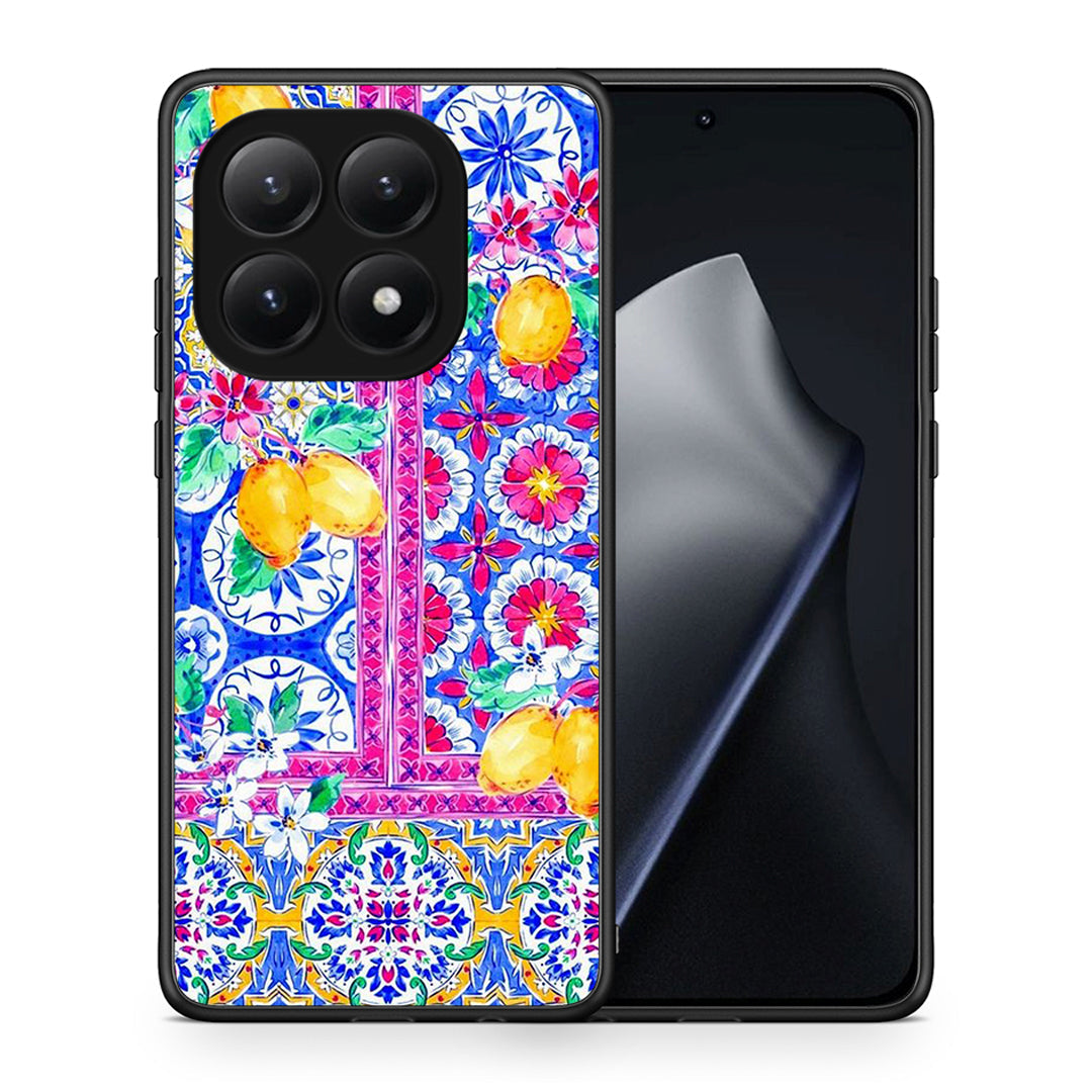 Θήκη Xiaomi 15T Retro Spring από τη Smartfits με σχέδιο στο πίσω μέρος και μαύρο περίβλημα | Xiaomi 15T Retro Spring case with colorful back and black bezels