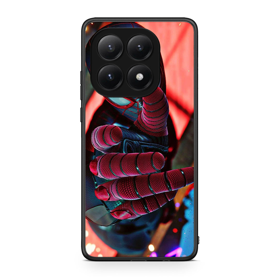 Xiaomi 15T Spider Hand Θήκη από τη Smartfits με σχέδιο στο πίσω μέρος και μαύρο περίβλημα | Smartphone case with colorful back and black bezels by Smartfits