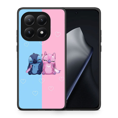Θήκη Xiaomi 15T Stitch And Angel από τη Smartfits με σχέδιο στο πίσω μέρος και μαύρο περίβλημα | Xiaomi 15T Stitch And Angel case with colorful back and black bezels