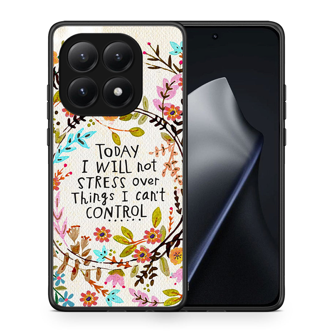 Θήκη Xiaomi 15T Stress Over από τη Smartfits με σχέδιο στο πίσω μέρος και μαύρο περίβλημα | Xiaomi 15T Stress Over case with colorful back and black bezels