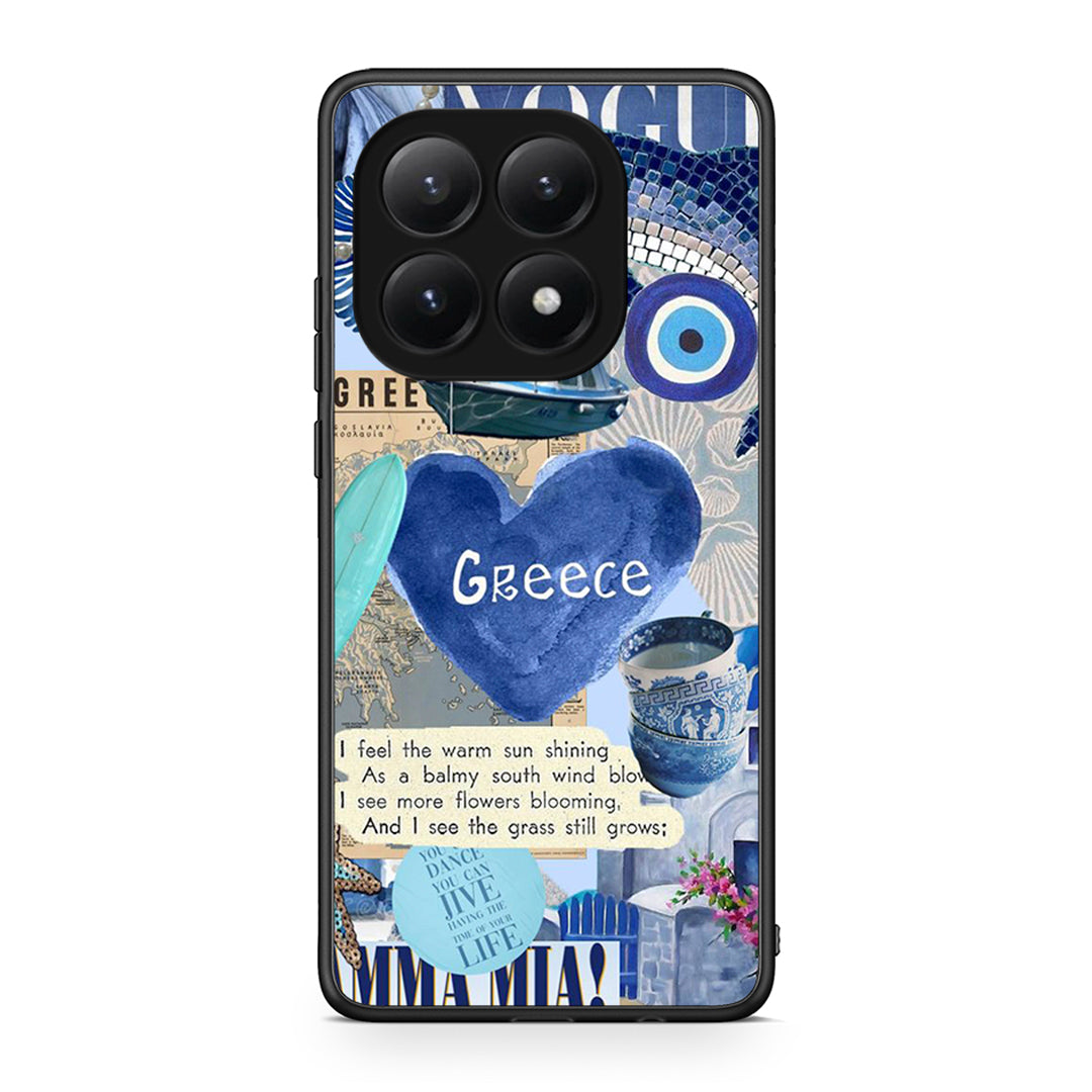 Xiaomi 15T Summer In Greece Θήκη από τη Smartfits με σχέδιο στο πίσω μέρος και μαύρο περίβλημα | Smartphone case with colorful back and black bezels by Smartfits