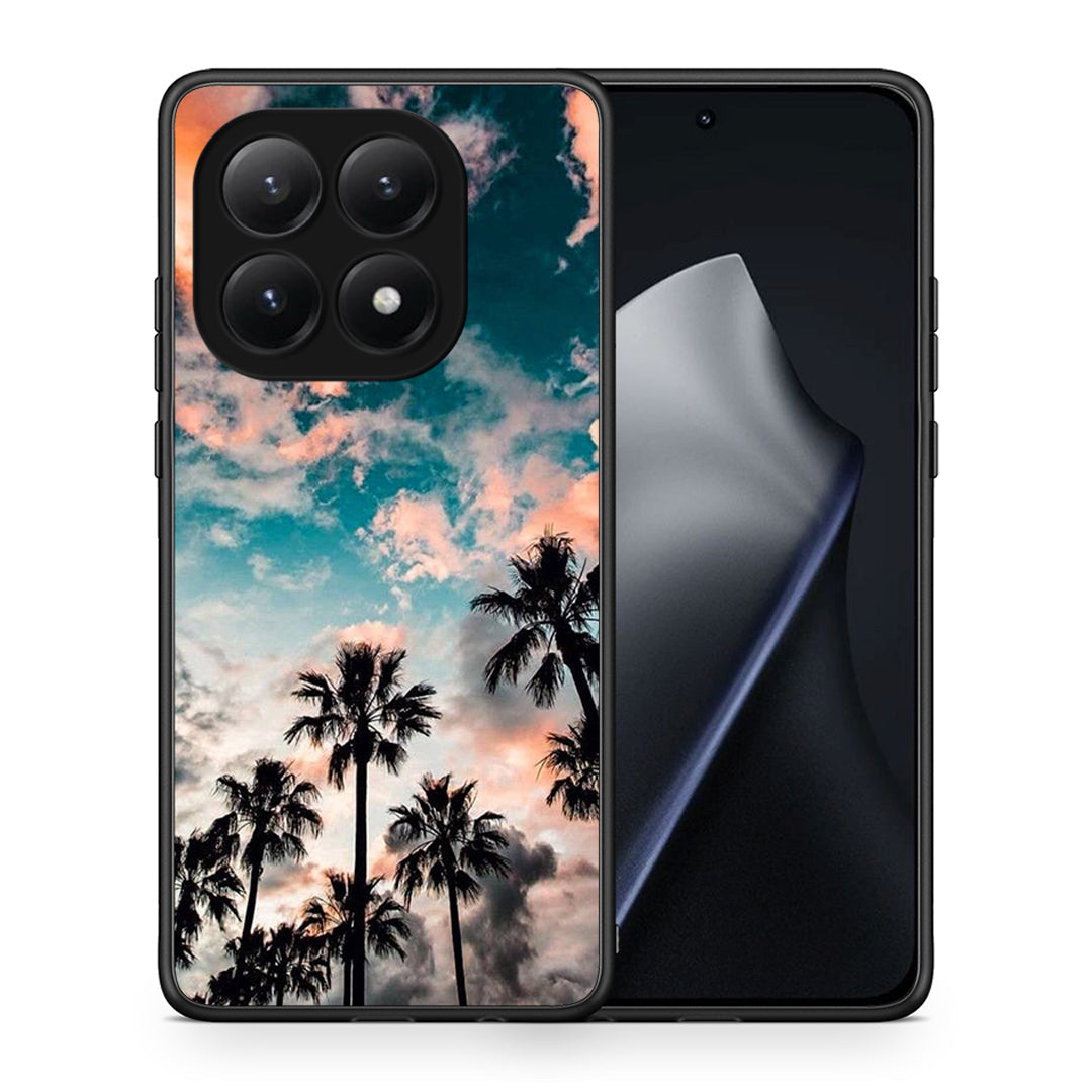Θήκη Xiaomi 15T Sky Summer από τη Smartfits με σχέδιο στο πίσω μέρος και μαύρο περίβλημα | Xiaomi 15T Sky Summer case with colorful back and black bezels