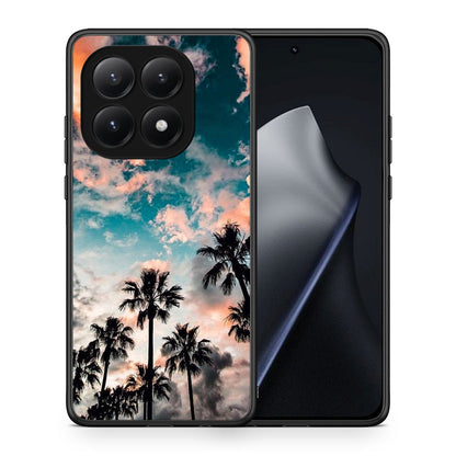 Θήκη Xiaomi 15T Sky Summer από τη Smartfits με σχέδιο στο πίσω μέρος και μαύρο περίβλημα | Xiaomi 15T Sky Summer case with colorful back and black bezels
