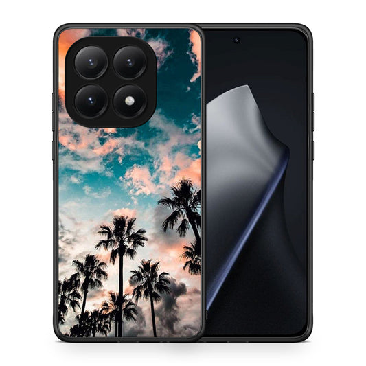 Θήκη Xiaomi 15T Sky Summer από τη Smartfits με σχέδιο στο πίσω μέρος και μαύρο περίβλημα | Xiaomi 15T Sky Summer case with colorful back and black bezels