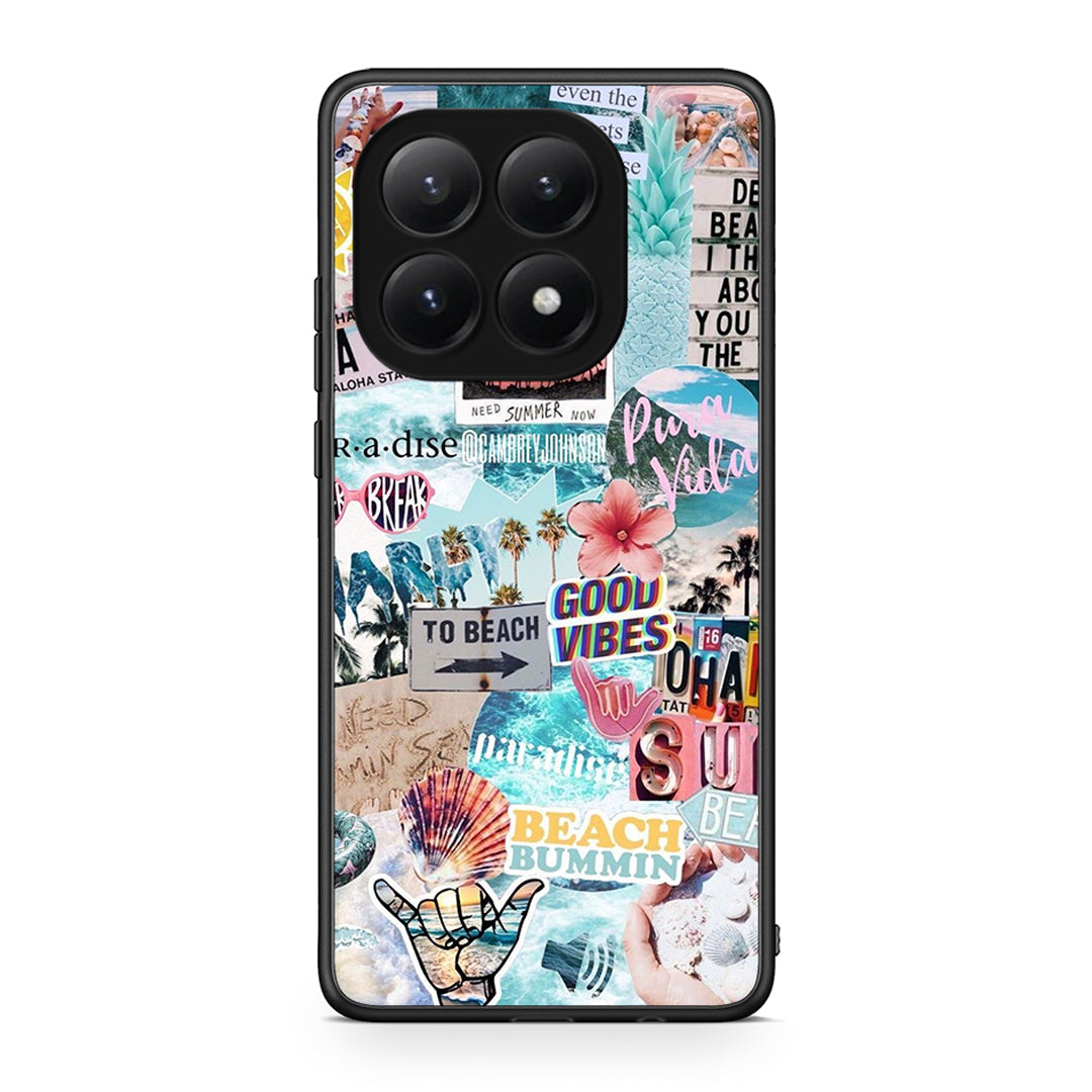 Xiaomi 15T Summer Vibes Θήκη από τη Smartfits με σχέδιο στο πίσω μέρος και μαύρο περίβλημα | Smartphone case with colorful back and black bezels by Smartfits