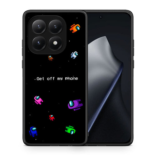 Θήκη Xiaomi 15T AFK Text από τη Smartfits με σχέδιο στο πίσω μέρος και μαύρο περίβλημα | Xiaomi 15T AFK Text case with colorful back and black bezels
