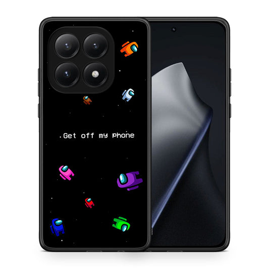 Θήκη Xiaomi 15T AFK Text από τη Smartfits με σχέδιο στο πίσω μέρος και μαύρο περίβλημα | Xiaomi 15T AFK Text case with colorful back and black bezels