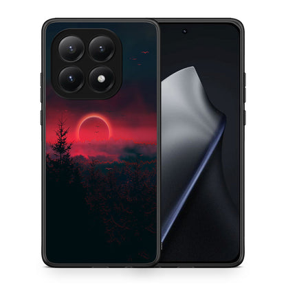 Θήκη Xiaomi 15T Sunset Tropic από τη Smartfits με σχέδιο στο πίσω μέρος και μαύρο περίβλημα | Xiaomi 15T Sunset Tropic case with colorful back and black bezels