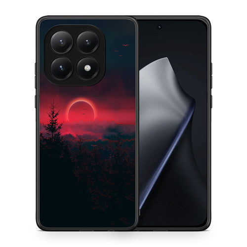 Θήκη Xiaomi 15T Sunset Tropic από τη Smartfits με σχέδιο στο πίσω μέρος και μαύρο περίβλημα | Xiaomi 15T Sunset Tropic case with colorful back and black bezels