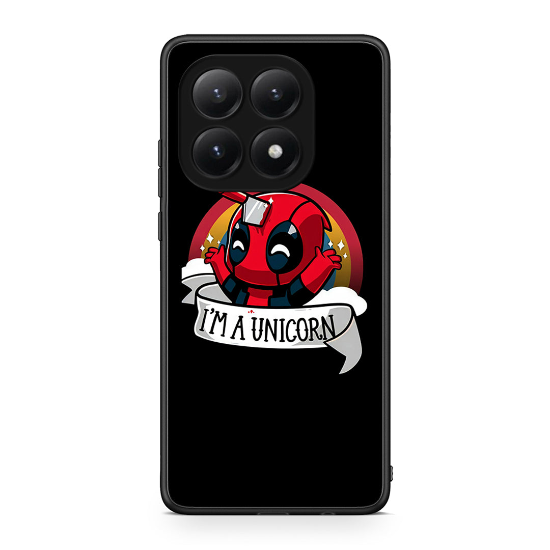 Xiaomi 15T Unicorn Deadpool θήκη από τη Smartfits με σχέδιο στο πίσω μέρος και μαύρο περίβλημα | Smartphone case with colorful back and black bezels by Smartfits