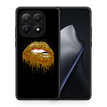 Θήκη Xiaomi 15T Golden Valentine από τη Smartfits με σχέδιο στο πίσω μέρος και μαύρο περίβλημα | Xiaomi 15T Golden Valentine case with colorful back and black bezels