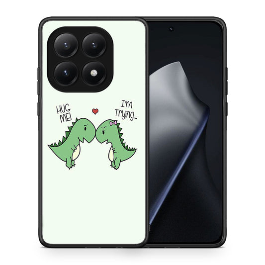 Θήκη Xiaomi 15T Rex Valentine από τη Smartfits με σχέδιο στο πίσω μέρος και μαύρο περίβλημα | Xiaomi 15T Rex Valentine case with colorful back and black bezels