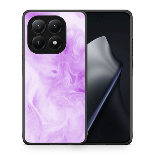 Θήκη Xiaomi 15T Lavender Watercolor από τη Smartfits με σχέδιο στο πίσω μέρος και μαύρο περίβλημα | Xiaomi 15T Lavender Watercolor case with colorful back and black bezels