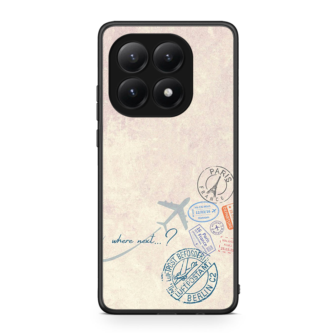 Xiaomi 15T Where Next Θήκη από τη Smartfits με σχέδιο στο πίσω μέρος και μαύρο περίβλημα | Smartphone case with colorful back and black bezels by Smartfits