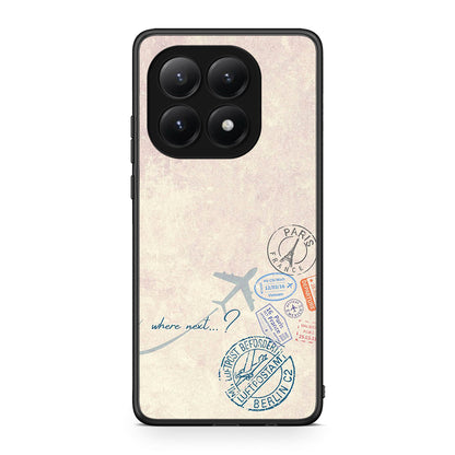 Xiaomi 15T Where Next Θήκη από τη Smartfits με σχέδιο στο πίσω μέρος και μαύρο περίβλημα | Smartphone case with colorful back and black bezels by Smartfits