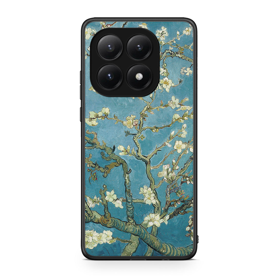 Xiaomi 15T White Blossoms θήκη από τη Smartfits με σχέδιο στο πίσω μέρος και μαύρο περίβλημα | Smartphone case with colorful back and black bezels by Smartfits