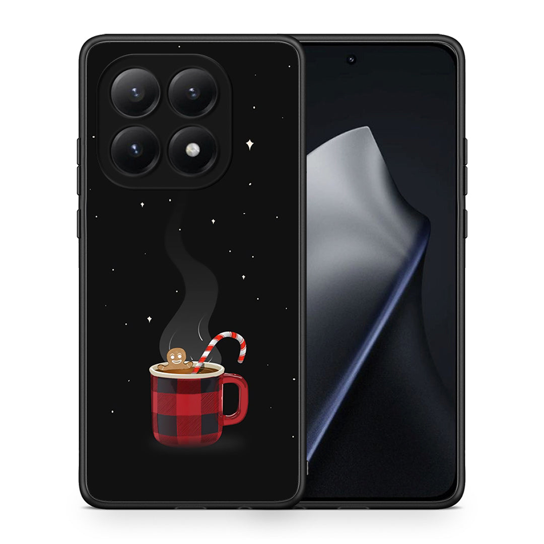 Θήκη Xiaomi 15T Xmas Bathing από τη Smartfits με σχέδιο στο πίσω μέρος και μαύρο περίβλημα | Xiaomi 15T Xmas Bathing case with colorful back and black bezels