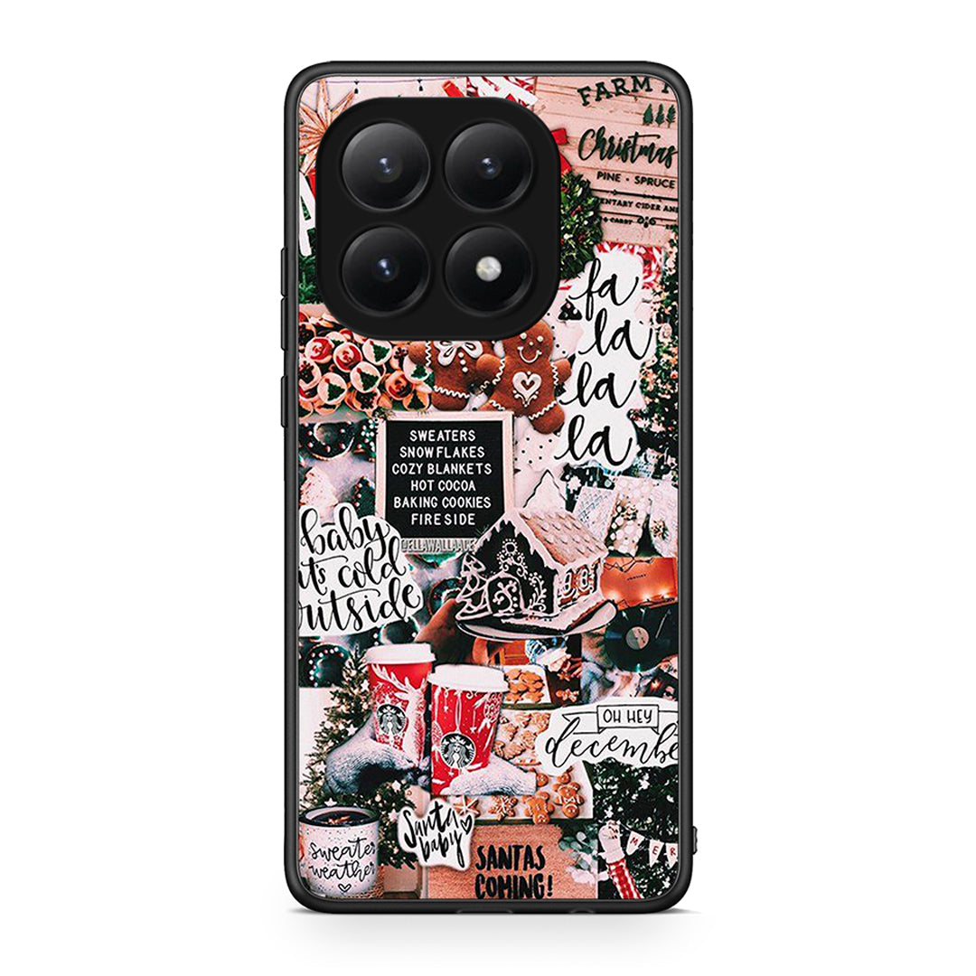 Xiaomi 15T Xmas Habbits θήκη από τη Smartfits με σχέδιο στο πίσω μέρος και μαύρο περίβλημα | Smartphone case with colorful back and black bezels by Smartfits