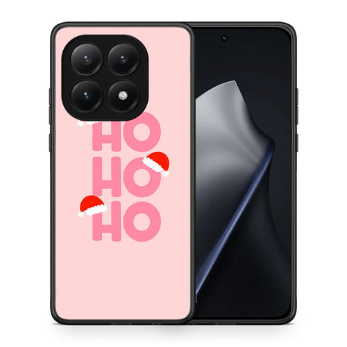 Θήκη Xiaomi 15T Xmas Ho Ho Ho από τη Smartfits με σχέδιο στο πίσω μέρος και μαύρο περίβλημα | Xiaomi 15T Xmas Ho Ho Ho case with colorful back and black bezels