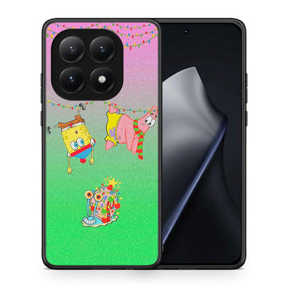 Θήκη Xiaomi 15T Xmas Lights από τη Smartfits με σχέδιο στο πίσω μέρος και μαύρο περίβλημα | Xiaomi 15T Xmas Lights case with colorful back and black bezels