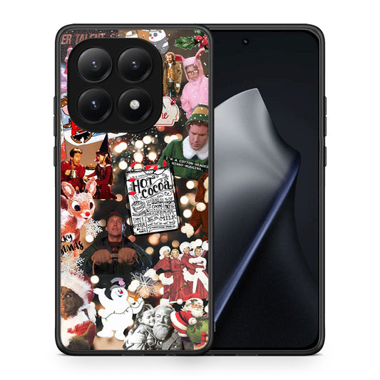 Θήκη Xiaomi 15T Xmas Movies από τη Smartfits με σχέδιο στο πίσω μέρος και μαύρο περίβλημα | Xiaomi 15T Xmas Movies case with colorful back and black bezels