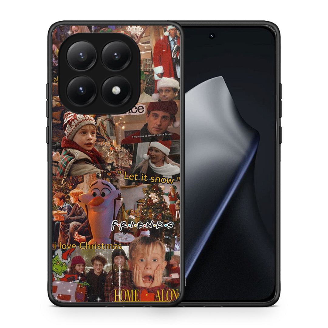 Θήκη Xiaomi 15T Xmas Wishes από τη Smartfits με σχέδιο στο πίσω μέρος και μαύρο περίβλημα | Xiaomi 15T Xmas Wishes case with colorful back and black bezels