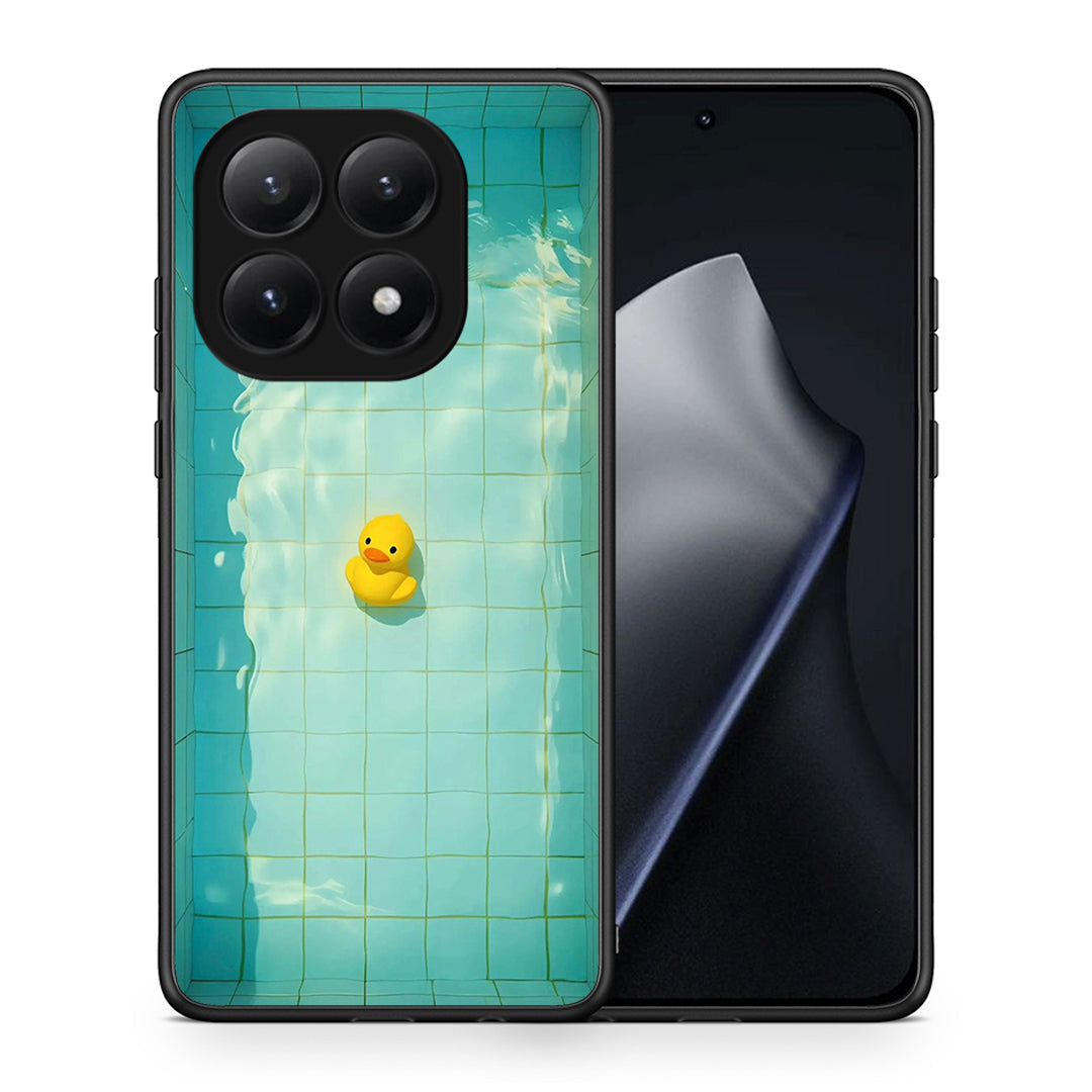 Θήκη Xiaomi 15T Yellow Duck από τη Smartfits με σχέδιο στο πίσω μέρος και μαύρο περίβλημα | Xiaomi 15T Yellow Duck case with colorful back and black bezels