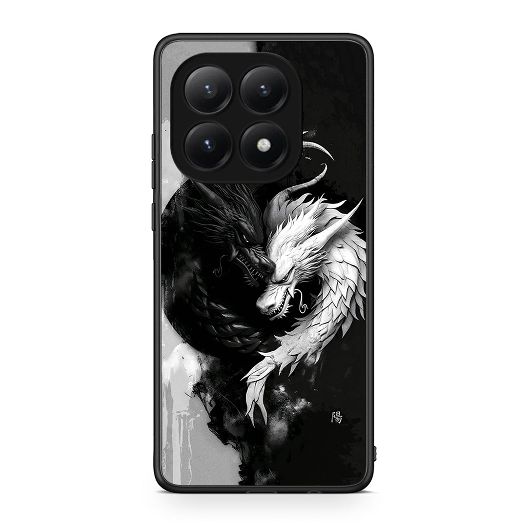 Xiaomi 15T Yin Yang Θήκη από τη Smartfits με σχέδιο στο πίσω μέρος και μαύρο περίβλημα | Smartphone case with colorful back and black bezels by Smartfits